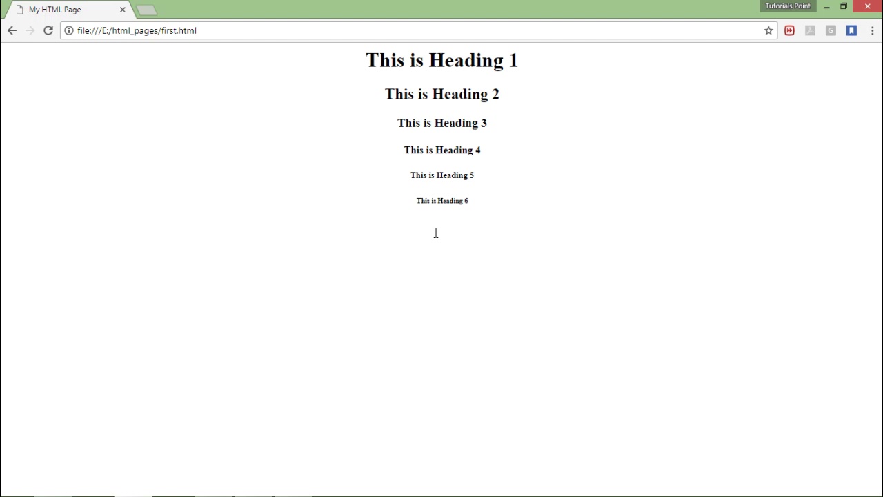 Html Basic Tags Youtube Html Basic Tags Youtube
