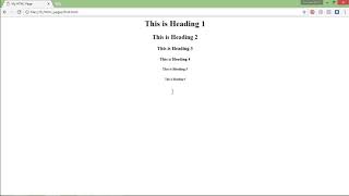 HTML - Basic Tags