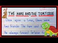 5 Line Moral Story in English for kids| The Hare and the tortoise story writing for kids