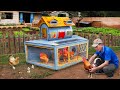 Turn old iron barrel and wood into amazing chicken coop | Cattle house project