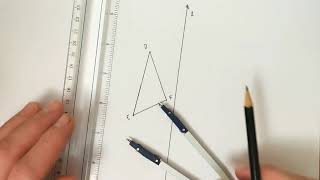 Geometric Construction: Reflection using compass and straightedge