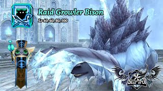 Toram Online - Guild Raid Growler Bison Lv 40, 60, 80, 100 With Star☆Art Guild