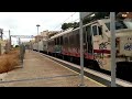 tren de mercancías por la estación de torredembarra