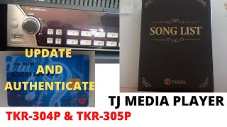 TKR-304P \u0026 TKR-305P TJ MEDIA PLAYER NEW SONGS UPDATE \u0026 AUTHENTICATE TUTORIAL