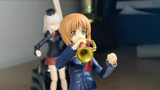 Figma Stop-Motion | Girls und Panzer “Miho and the Bugle”