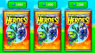 ¡ABRIENDO 55 SOBRES TRIASICOS! 🦖 ¿Valen la pena? 🤔 PvZ Heroes