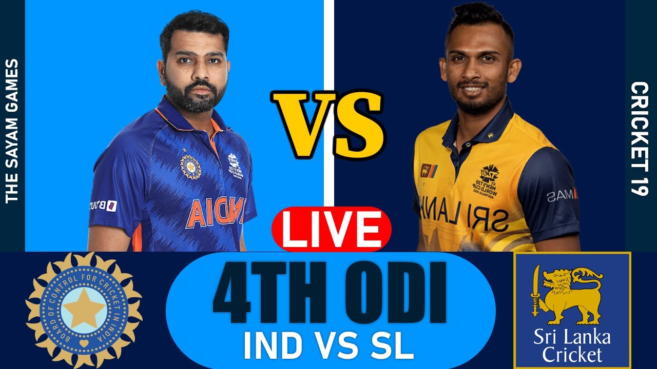 🔴Live: IND Vs SL 4TH ODI Match | Live Scores & Commentary | India Vs ...