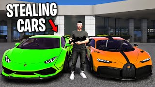 Spending 48 Hours Stealing 100 Cars on GTA 5 RP