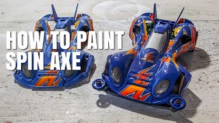 How To Airbrush Paint Spin Axe Tamiya Mini 4WD