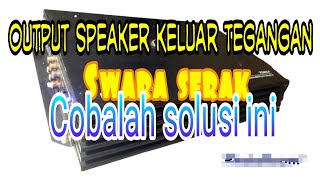 AUDIO MOBIL.power mobil output speaker keluar tegangan.swara serak