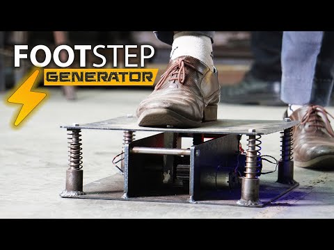 Electricity Generator Tiles Project Footstep Power Generator Mechanical Project Ideas