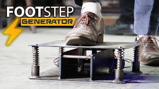 Electricity Generator Tiles Project | Footstep Power Generator Mechanical Project Ideas