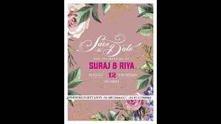 Save the Date โ A Minimalist & Elegant Wedding Invitation! #einvite #customeinvite #invitationvideo