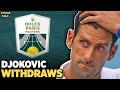 Djokovic Withdraws from Paris Masters 2024 | Tennis News