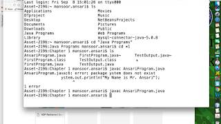 First Java Program to produce output (Part 2)