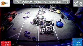 Wave At WPI: Vex Tipping Point - Qual 60 - 10102A 2442E vs 169Y 9909W