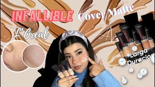 Base que Dura 32 Horas y es Waterproof💦| L’Oréal Infallible Cover Matte Reseña Honesta| Annie Liz🤍