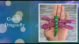 How To Crochet A Dragonfly || Crochet Amigurumi Dragonfly