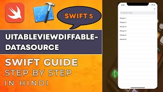 UITableViewDiffableDataSource | Generic UITableView | Diffable Data Source in Swift 5 Hindi.