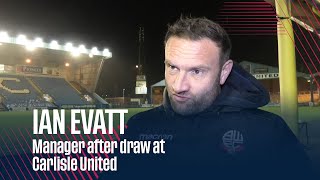 IAN EVATT | Manager after draw at Carlisle United