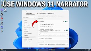 How To Use Windows 11 Narration (Text To Speech) - Easy Fix