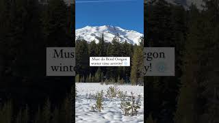 ❄️ One of our favorite winter activities in Visit Bend Oregon! 📝 Wanderlust Tours offers beautiful