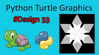python turtle graphics tutorial || #design33 || Python graphics