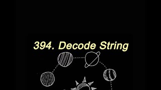 Leetcode Algorithm III day 11 | 394. Decode String 中文