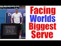 Tennis Serve - Facing The World's Fastest Tennis Serve (160 MPH)