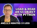 How to read a file from S3 with the Python SDK | AWS Python boto3 Tutorial
