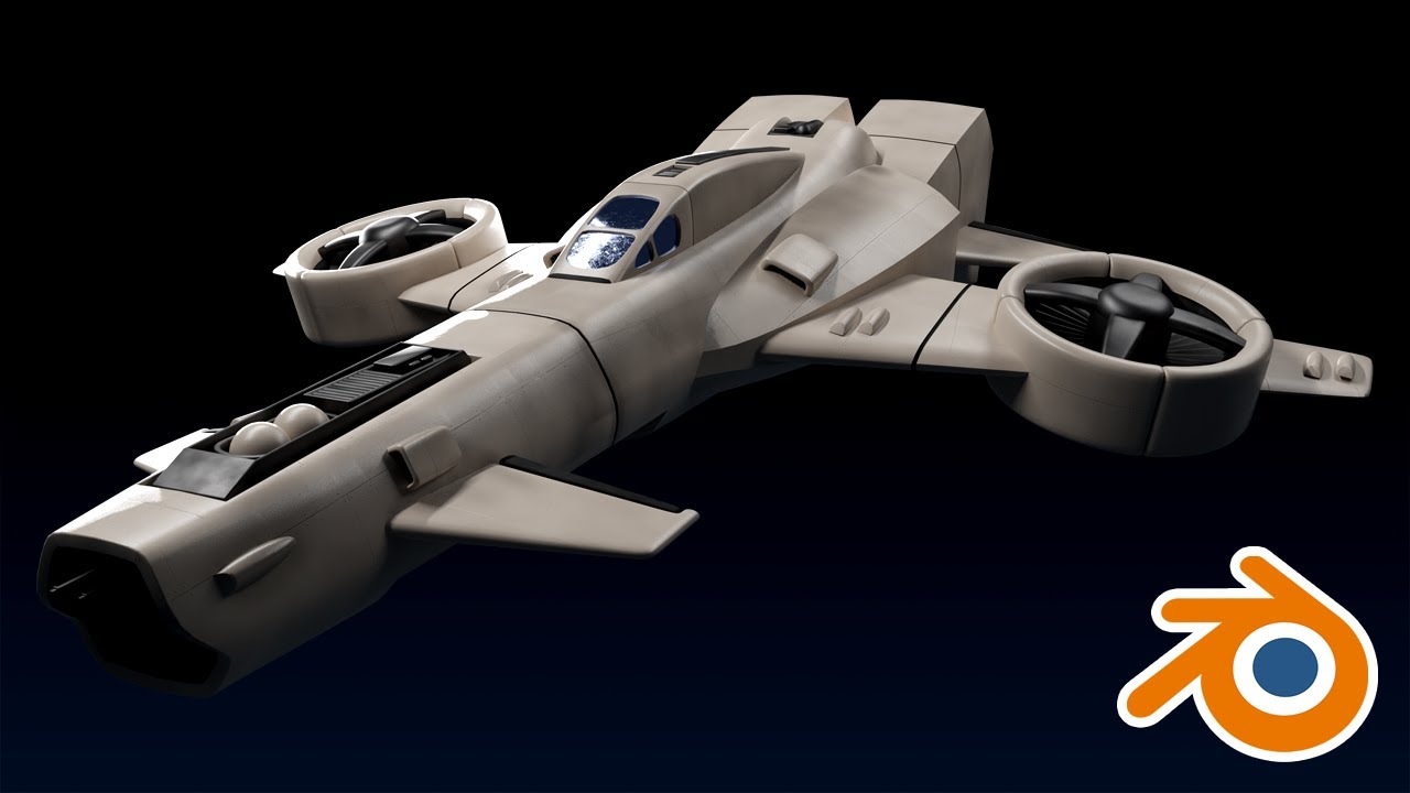 Creating A Spaceship In Blender Tutorial Youtube
