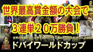 ドバイワールドカップG1 2017 03 25 で過去最高額を狙って３連単２０万賭け！！【ヘルブラ】