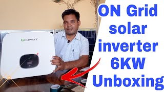 Growatt on/grid Solar inverter Unboxing \u0026 Details 6kw