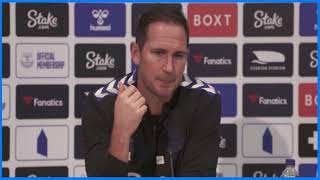 EVERTON V WOLVES | Frank Lampard press conference: Premier League matchday 16