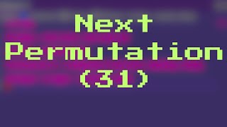 Next Permutation | Leetcode 31 | JavaScript | Hindi