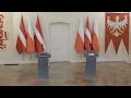 live polish u0026 latvian presidents press conference warsaw