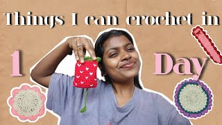 Things I can crochet in a day!! 🧶🫶🏼/crochet with me