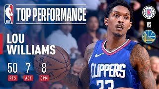 Lou Williams Scores Career High 50 Points vs The Golden State Warriors