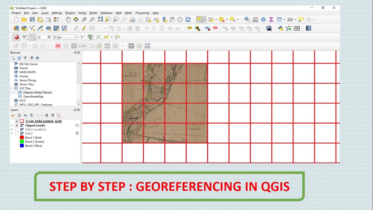 How To Do Georeferencing In Qgis Youtube