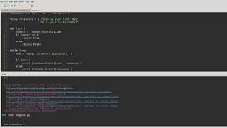 Code a magic 8 ball game in python3