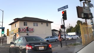 4K HDR Real Road Trip Video🎥, Figueroa Street in Los Angeles‼️