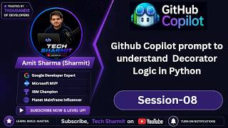 Github Copilot prompt to understand Decorator Logic in Python | github copilot tutorial (Ep-08)