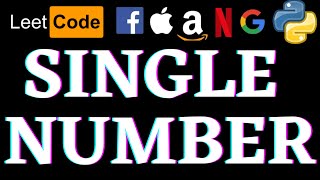 Single Number | Leetcode Python Solution | Python