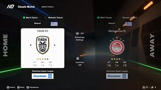 FC25  - THE GREEK MOD  - PAOK VS OLYMPIACOS