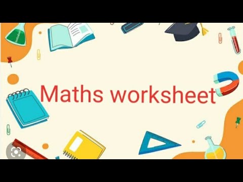 Maths Worksheet Sr Kg Youtube