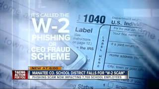 Manatee Co. School District falls for W-2 scam