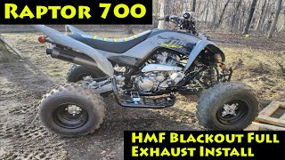 2022 Raptor 700|HMF Blackout Full Exhaust