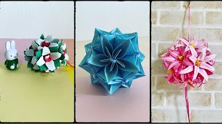 #2 Origami Kusudama Flower Ball Ideas very beautiful and easy