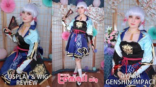 Cosplay \u0026 wig review: Ayaka (Genshin Impact) from L-email wigs