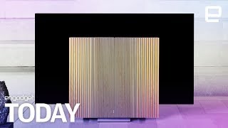 Bang and Olufsen's gorgeous OLED TV has folding speaker 'wings' | Engadget Today